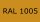 Honiggelb RAL 1005