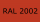 Blutorange RAL 2002